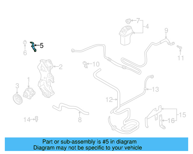 Reservoir Bracket 1C0-422-166-A - View 3