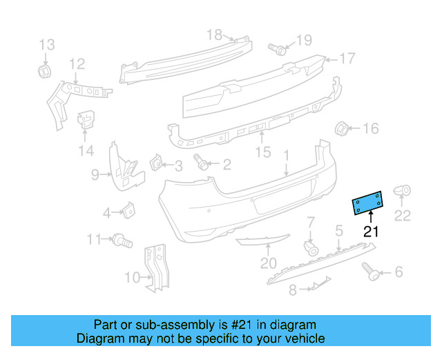 License Bracket 5K6-807-847-C-9B9 - View 5