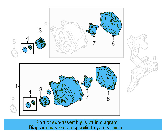 Alternator 06F-903-023-R - View 3