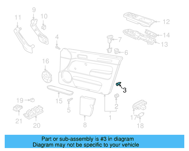 Door Trim Panel Nut 357-827-998 - View 4