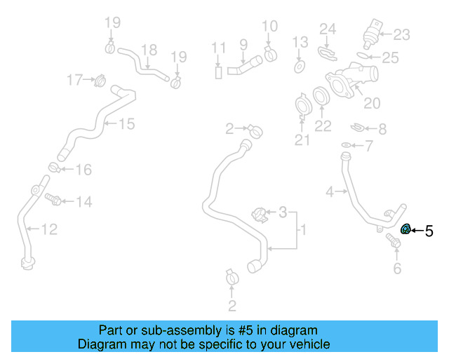 Water Inlet Pipe 07K-121-065-P - View 14