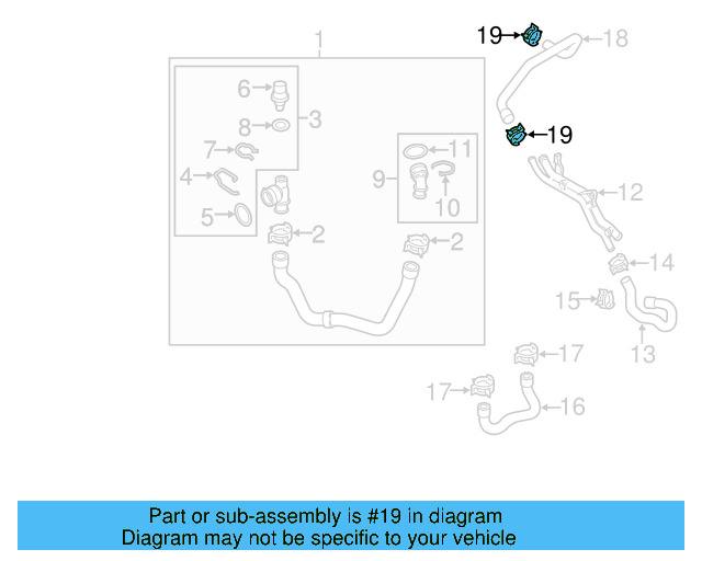 Reservoir Hose Clamp N-906-869-02 - View 244