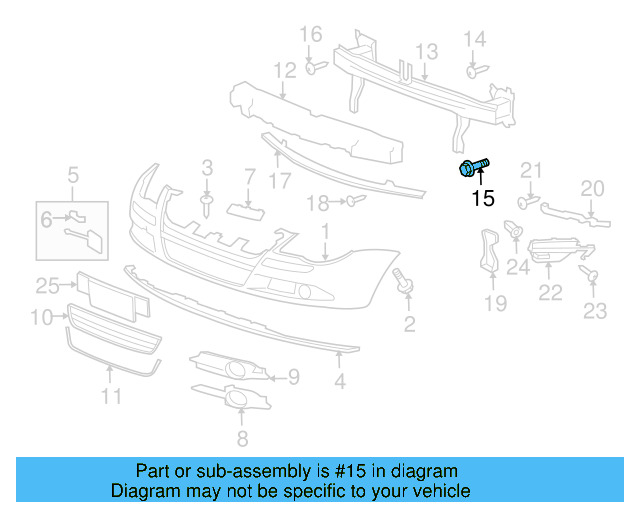 Shock Mount Bolt N-910-661-01 - View 55