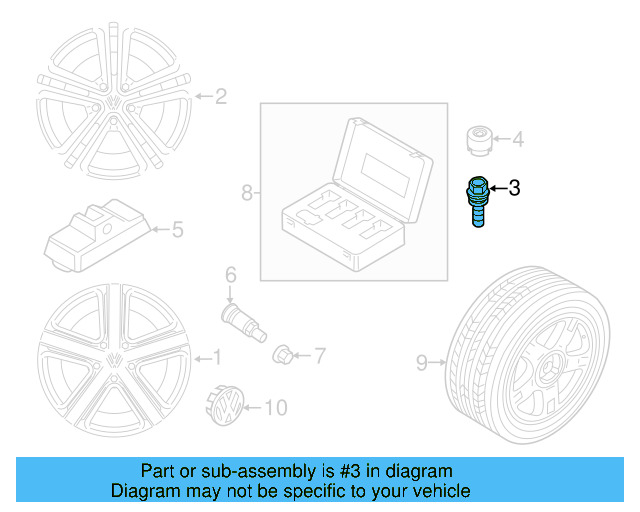 Wheel Bolt WHT-002-529 - View 22