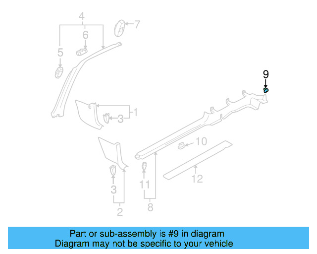 Door Sill Plate Clip N-908-315-01-Q70