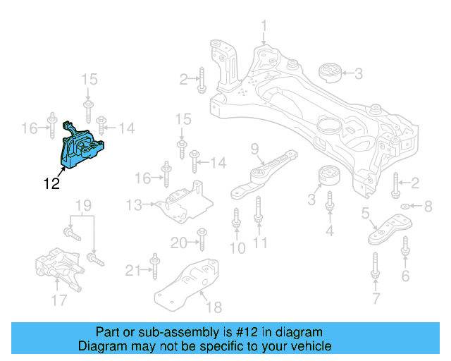 Motor Mount 5Q0-199-262-BQ