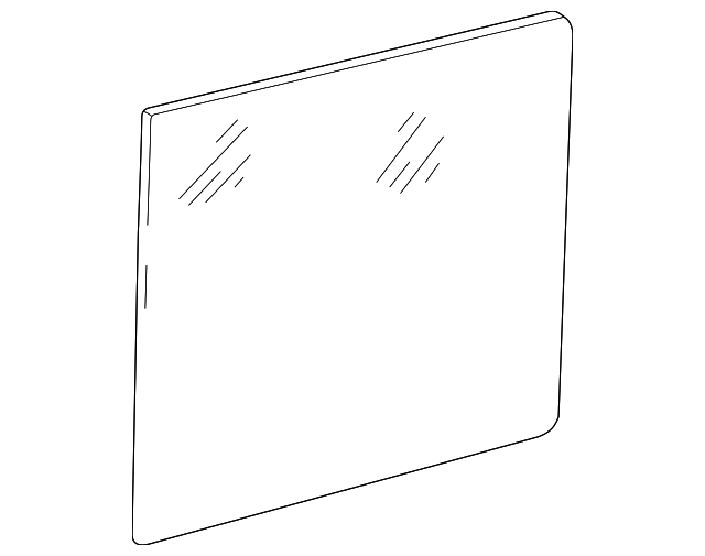 Rear Glass 723-845-331-E - View 4