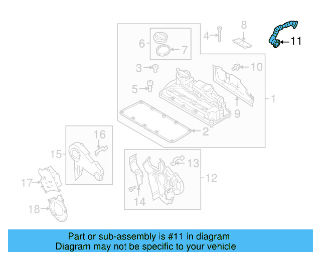 Vent Tube 03L-103-493-AL - View 4
