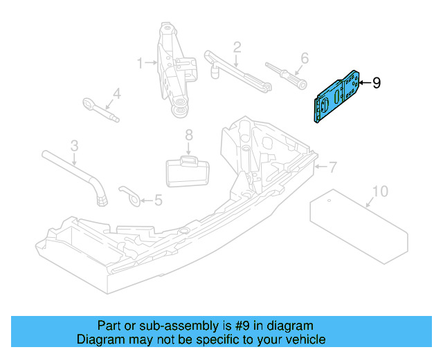 Wheel Stop 7L0-860-321-A - View 5