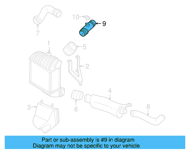 Pressure Pipe 1J0-145-770-Q - View 6