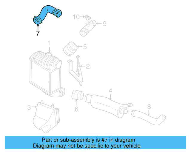 Pressure Hose 1J0-145-838-T - View 3