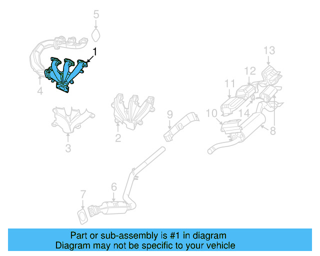 Exhaust Manifold 7B0-253-031 - View 3