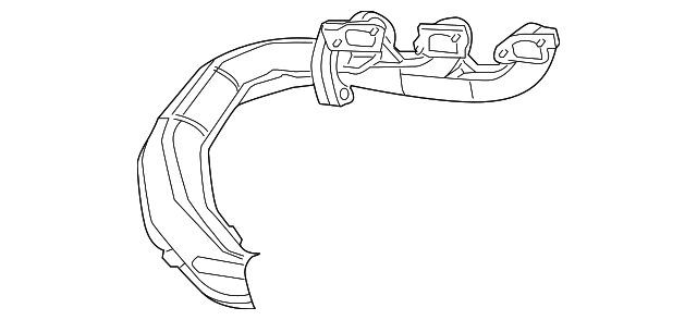 Cross Over Pipe 7B0-253-301 - View 2