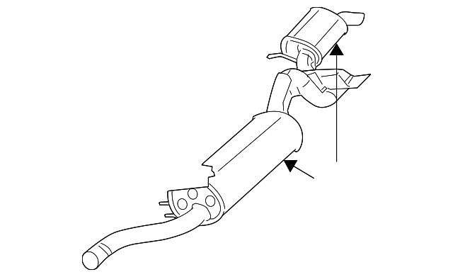 Muffler & Pipe 7B0-253-609-D - View 2