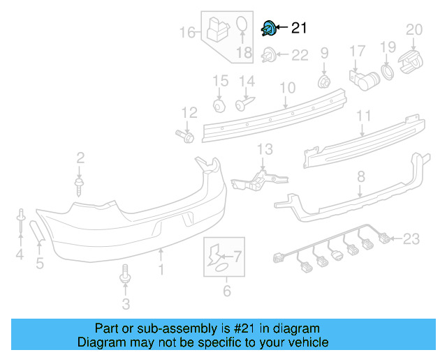 Outer Bracket (Unpainted) 1q0919486ggru - View 3