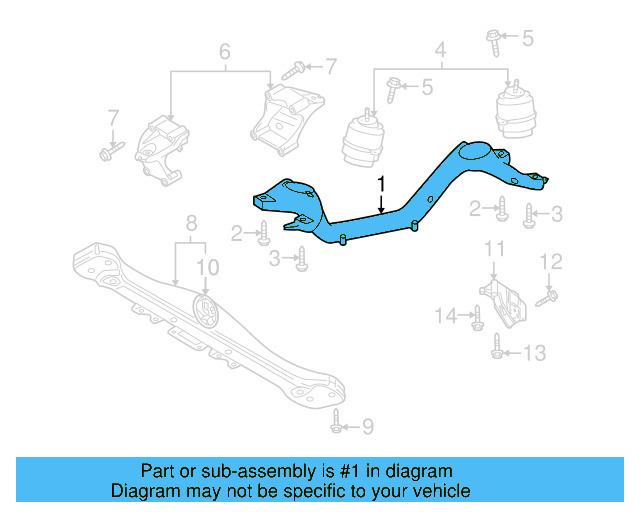Engine Carrier 7L0-199-207-A - View 2