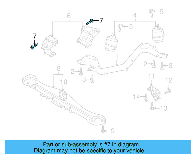 Mount Bracket Mount Bolt N-909-784-03 - View 2