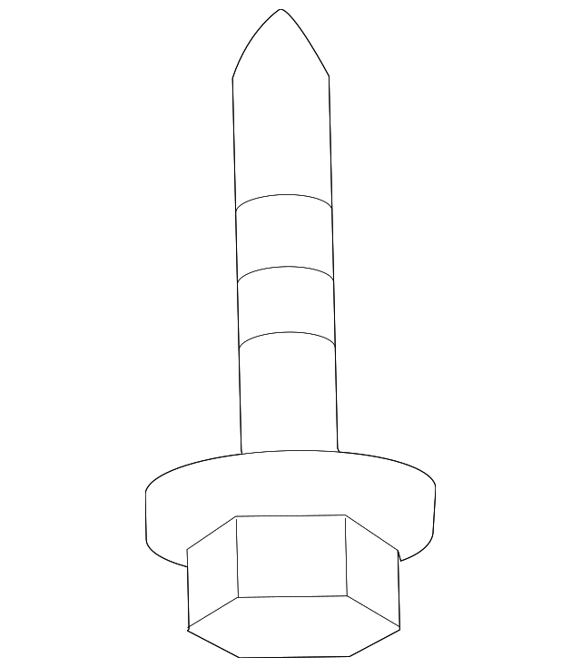 Trans Mount Bracket Mount Bolt N-019-503-6 - View 5
