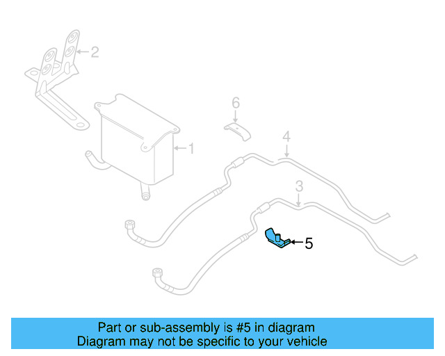 Tube Assembly Clamp 4B3-317-833-B