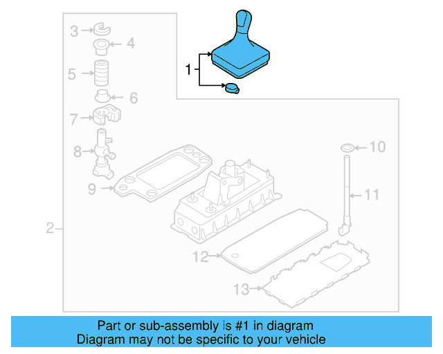 Shift Knob 5K0-711-113-E-UZD - View 7