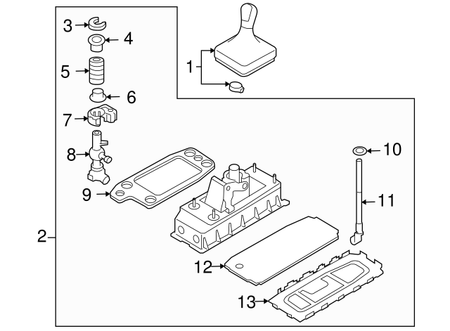 Lever Assembly Lower Bushing 1K0-711-067-C - View 26
