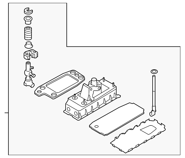 Front Console Front Bracket 1K0-863-525-A