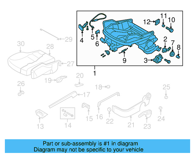 Lower Frame 1J3-881-105-KM - View 4