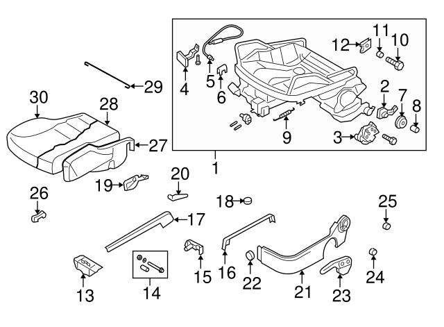 Seat Track Adjust Handle 1J0-881-253-E-B41 - View 11