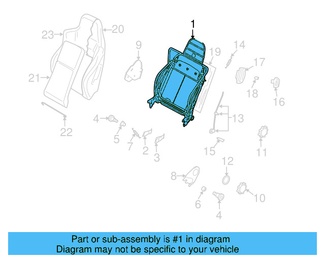 Seat Back Frame 1J4-881-046-HH - View 17