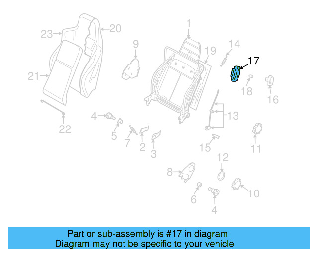 Release Lever Bezel 6R3-881-607-U71 - View 3