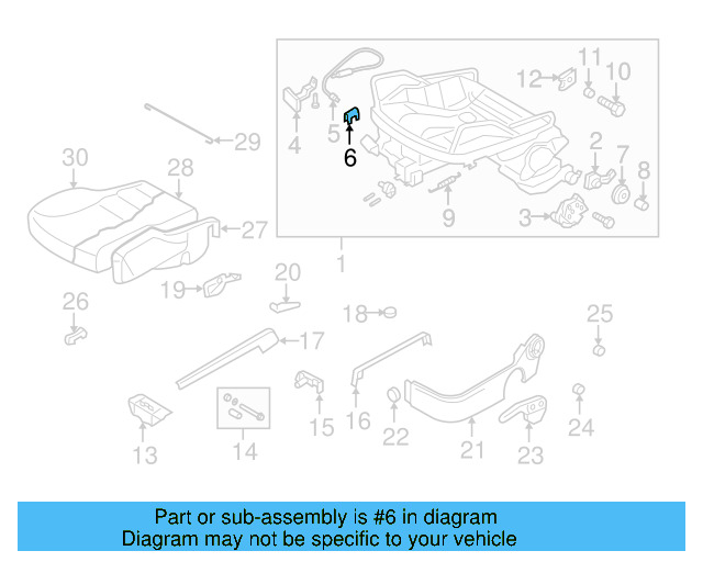Cable Retainer Spring 1J0-881-247-A - View 6