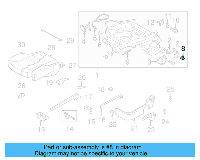 Roller Retainer Nut 1J0-882-267 - View 3