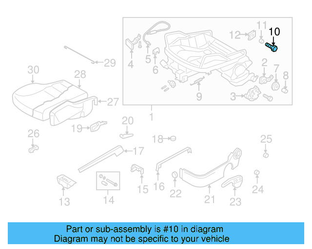 Pin 1J0-881-137 - View 3