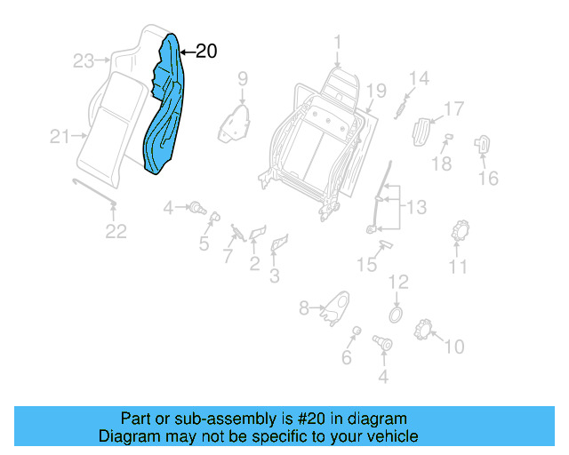 Adjust Knob 1K0-881-671-F-3U6 - View 48