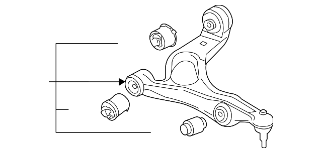 Lower Control Arm 7P0407151B