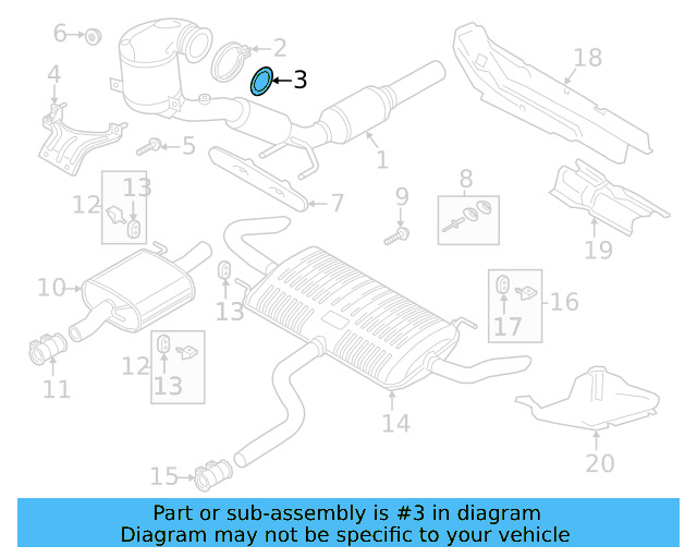 Converter & Pipe Gasket 5Q0-253-115-B - View 29