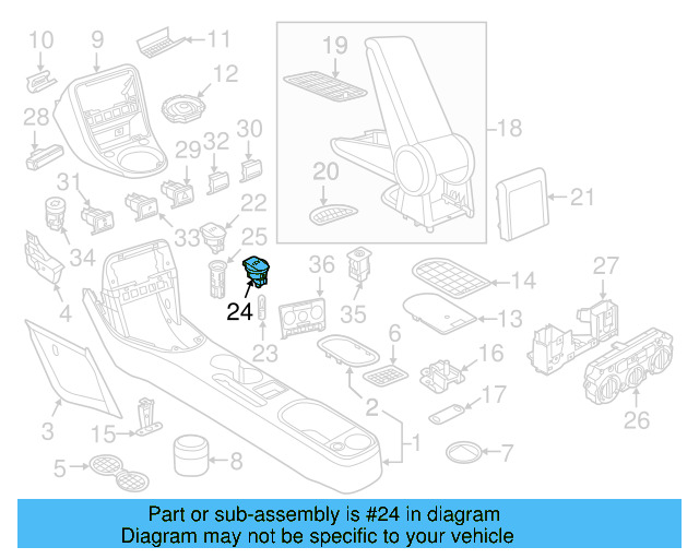 Rear Power Outlet 5C5-919-341-9B9 - View 3