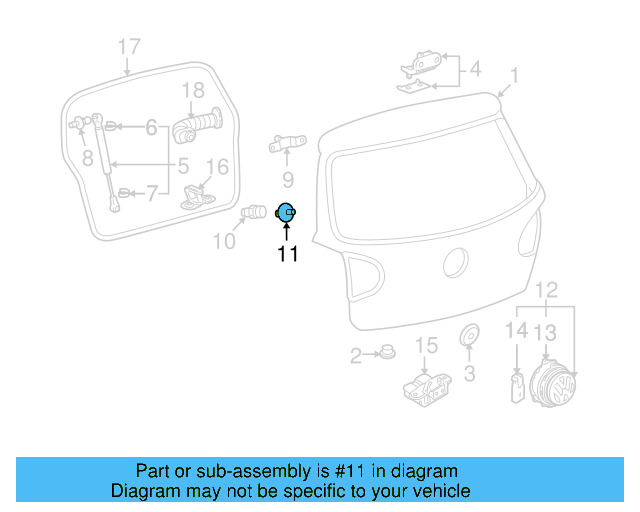 Overslam Bumper Plug 1K8-823-753-B - View 34