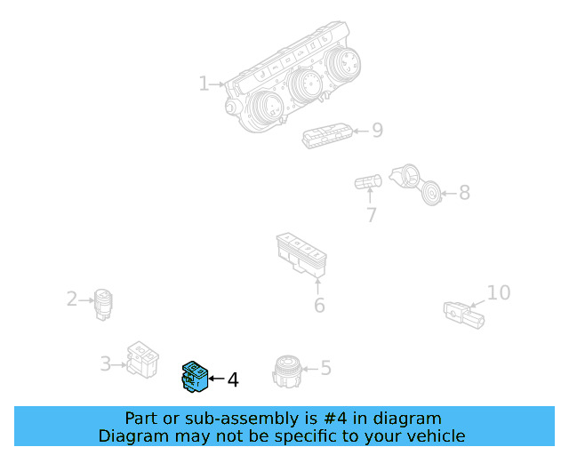 Prk Brake Switch 5NN-927-225-A-WZU - View 2