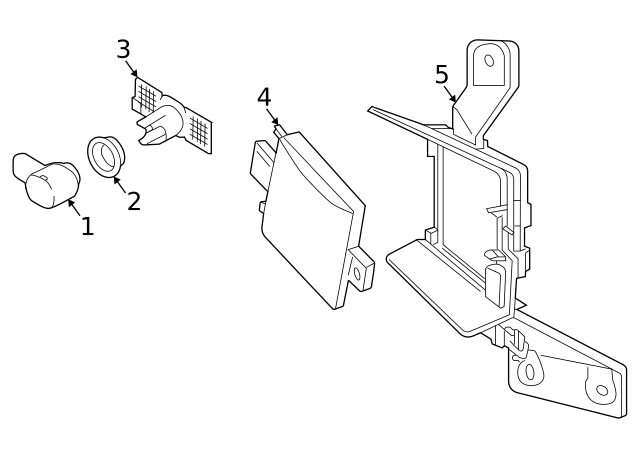 Park Sensor Seal 5Q0-919-133-9B9 - View 71