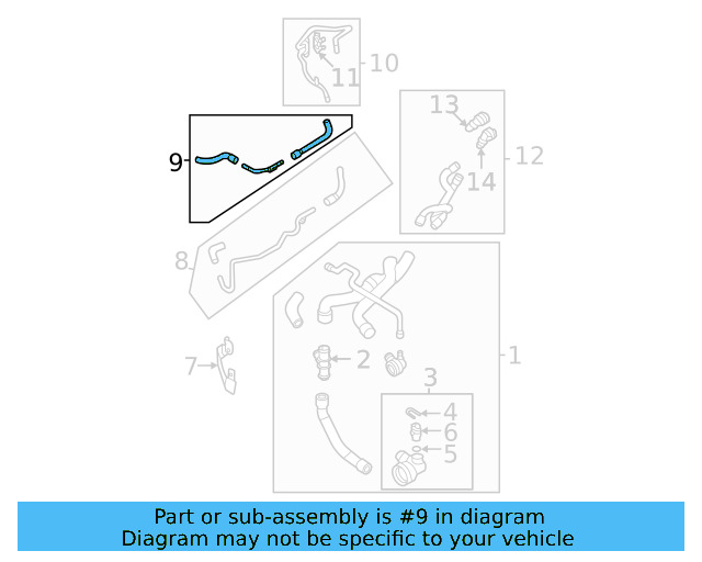 Coolant Hose 05E-122-447-J