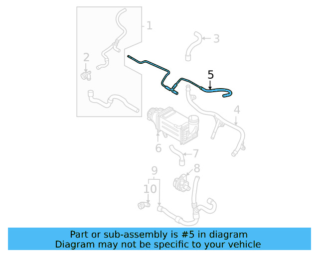 Hose & Tube Assembly 04E-121-064-R - View 6
