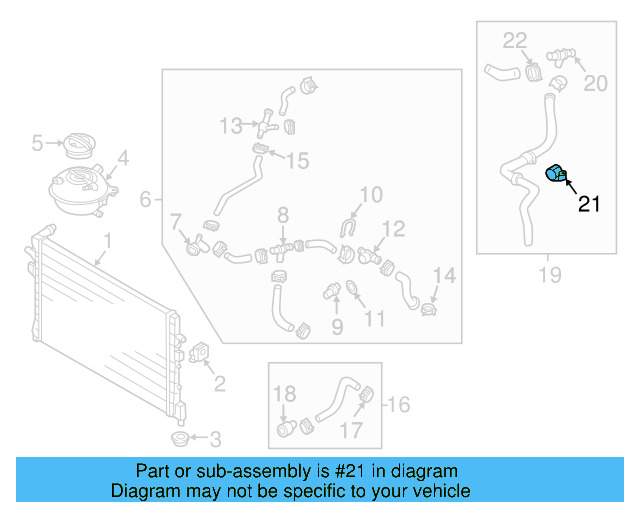 Hose Assembly Holder 3C0-121-093-D