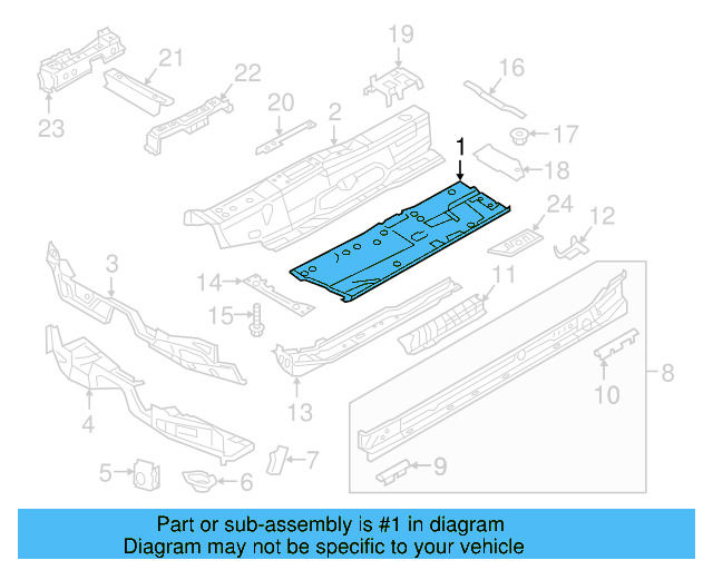 Floor Pan 5Q0-803-206 - View 12