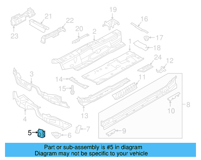 Lower Cross 5Q0-804-770-A - View 4