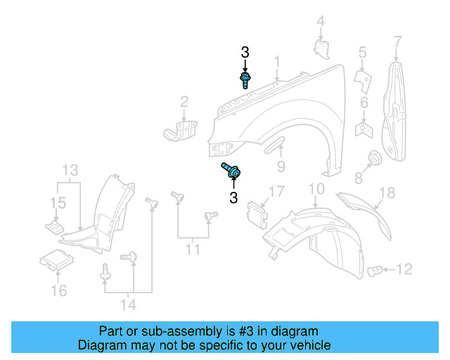 Fender Bolt N-100-091-10 - View 34