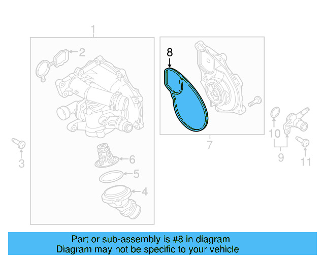 Gasket 06L-121-119-B - View 11
