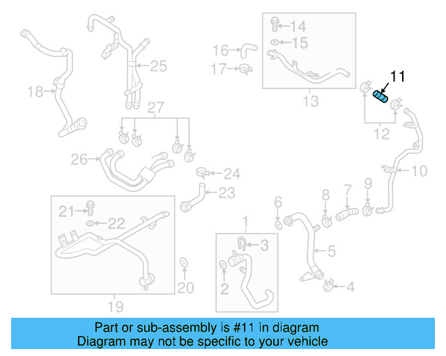 Water Hose 059-121-062 - View 3