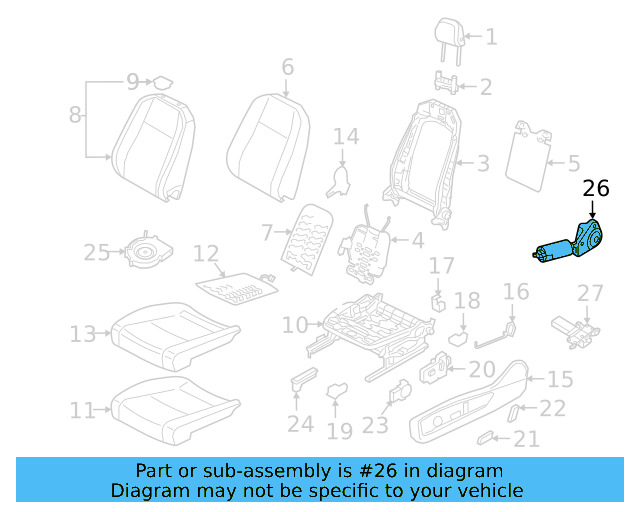 Adjust Motor 3QF-959-247-A - View 5