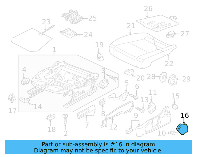 Wheelhouse Trim Grommet 6Q0-867-981 - View 5
